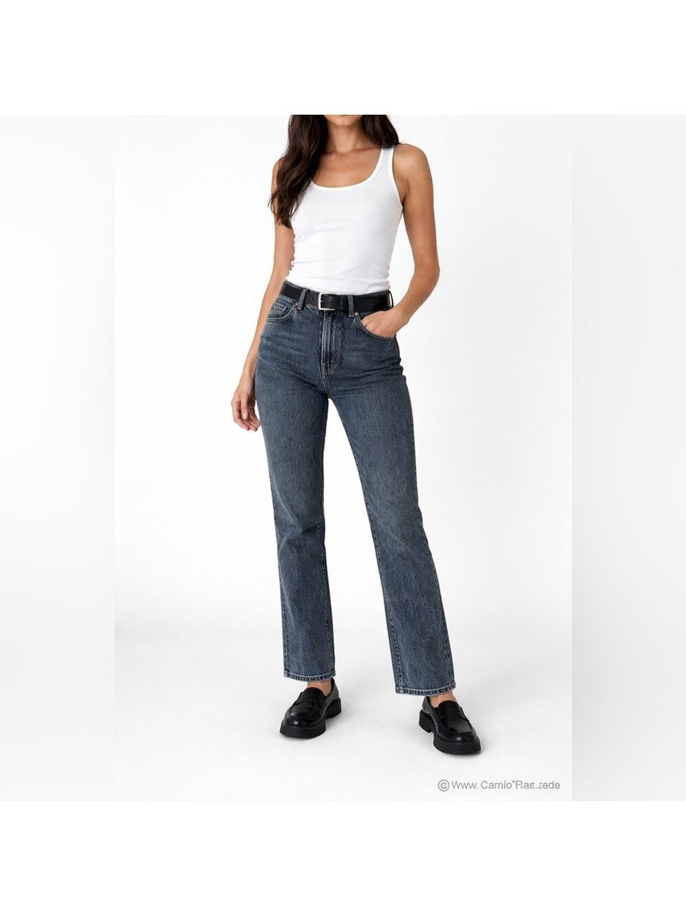 Cambio Jade Jeans – EU 36 / US 6 – Dark Wash Straight Leg Denim